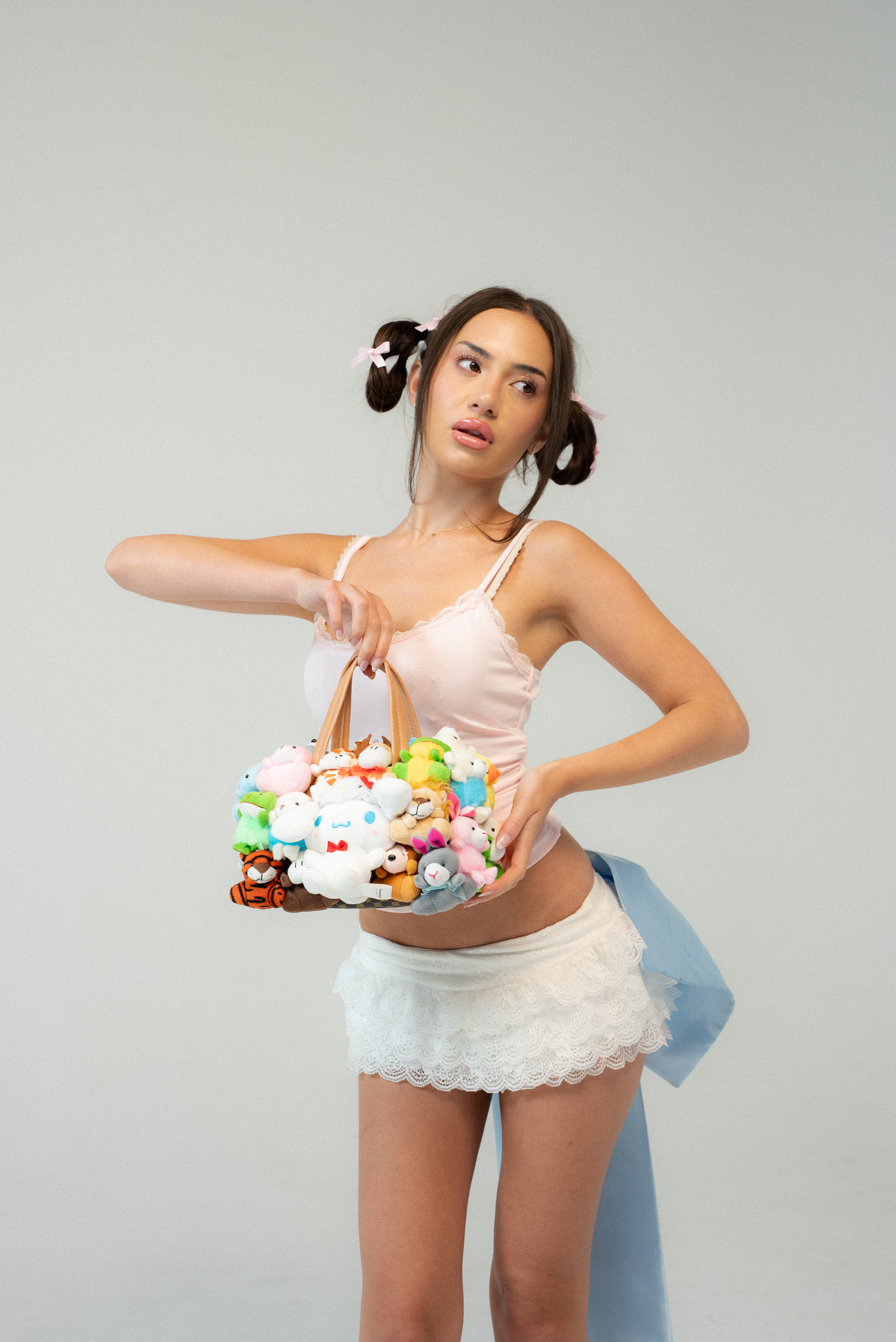 HERA plush bag inspired by Labubu, Pop Mart, Sanrio characters, and collectible plush fashion