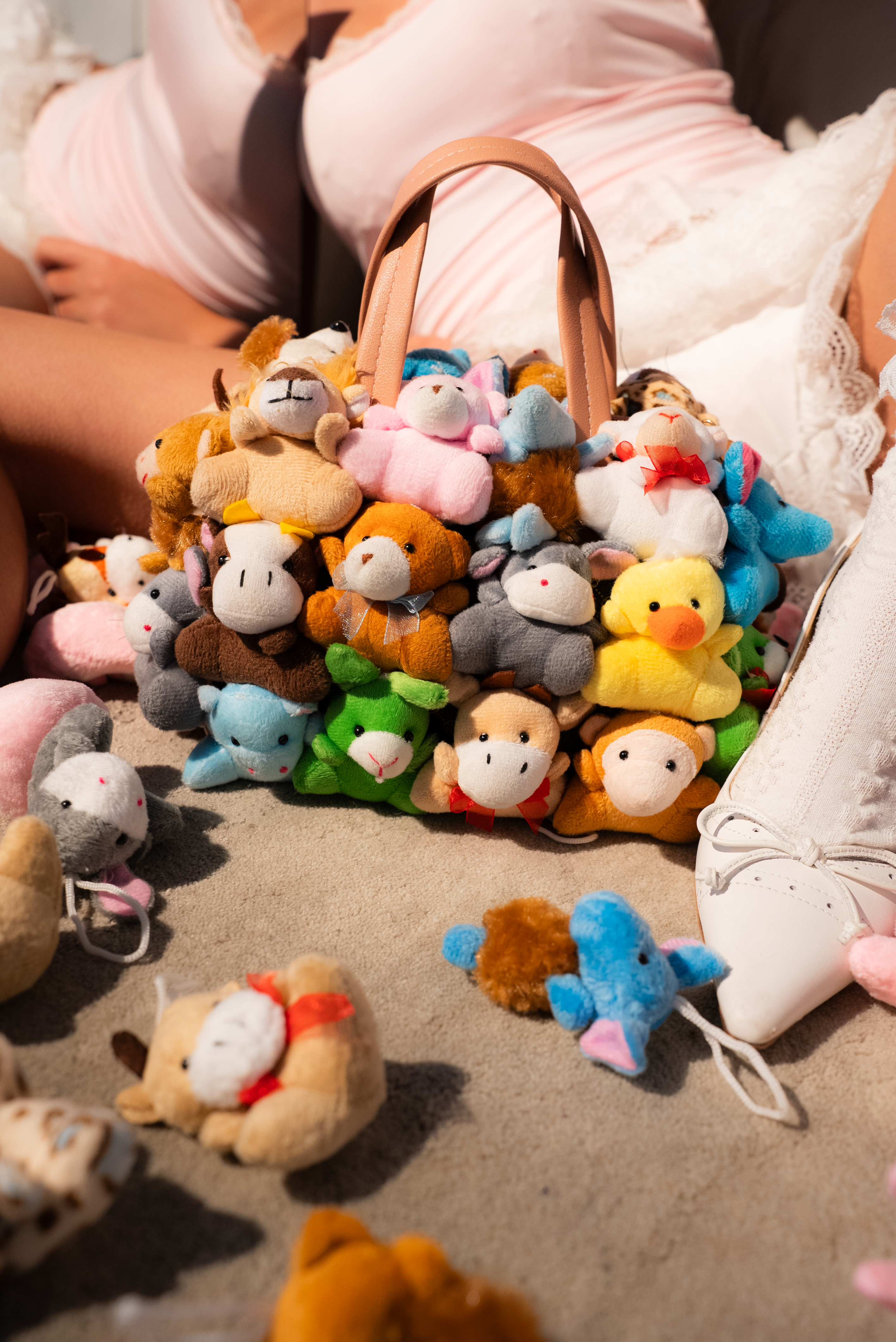 HERA plush bag inspired by Labubu, Pop Mart, Sanrio characters, and collectible plush fashion