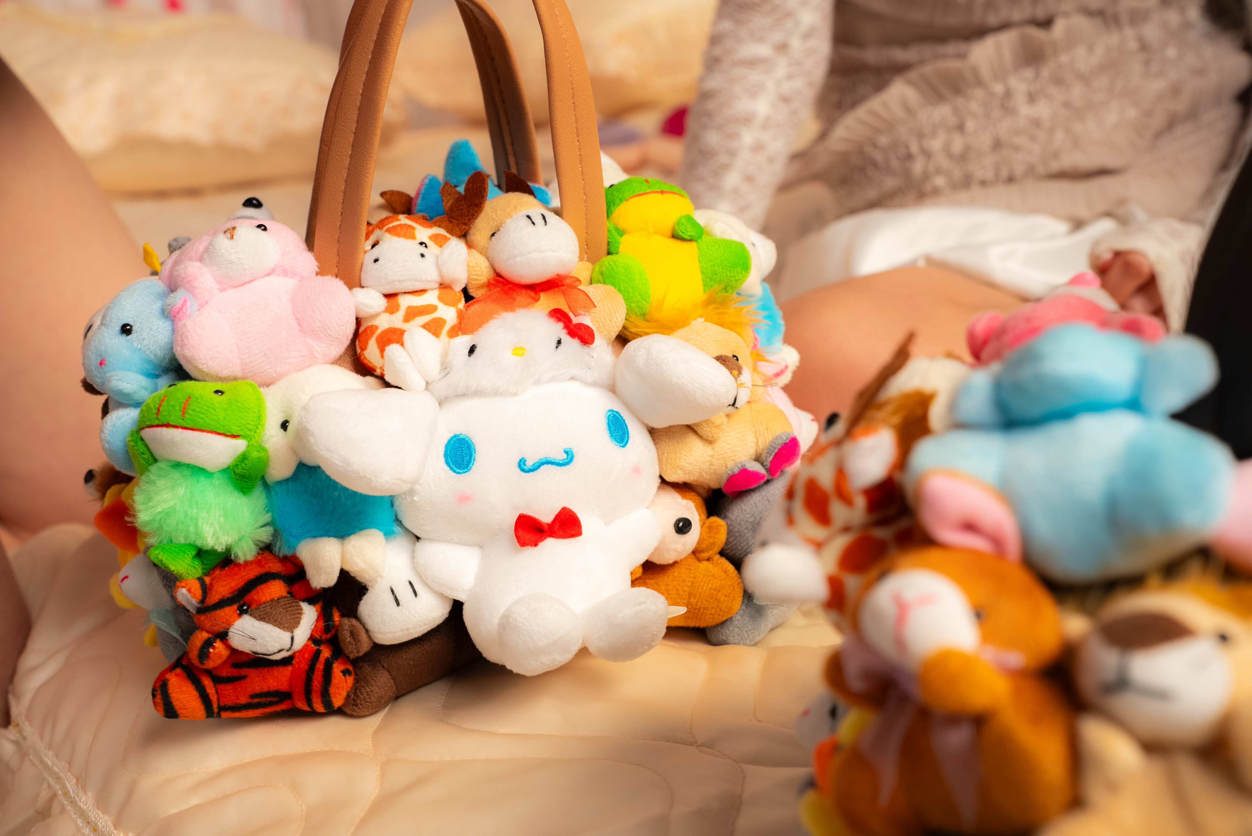 HERA plush bag inspired by Labubu, Pop Mart, Sanrio characters, and collectible plush fashion