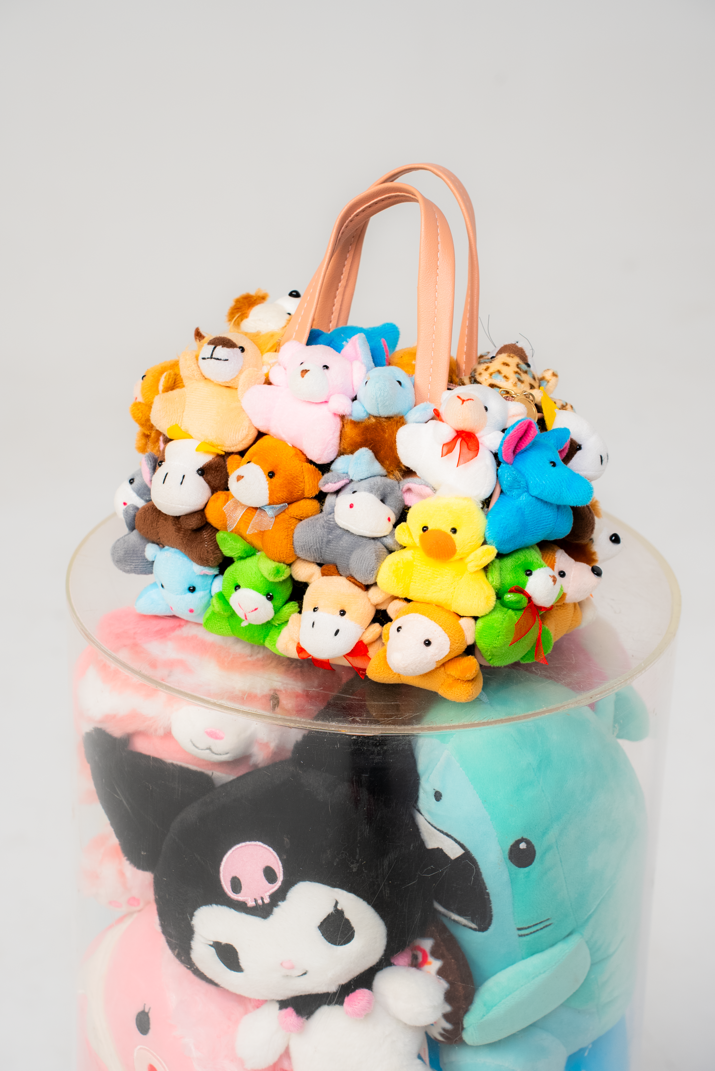 HERA plush bag inspired by Labubu, Pop Mart, Sanrio characters, and collectible plush fashion