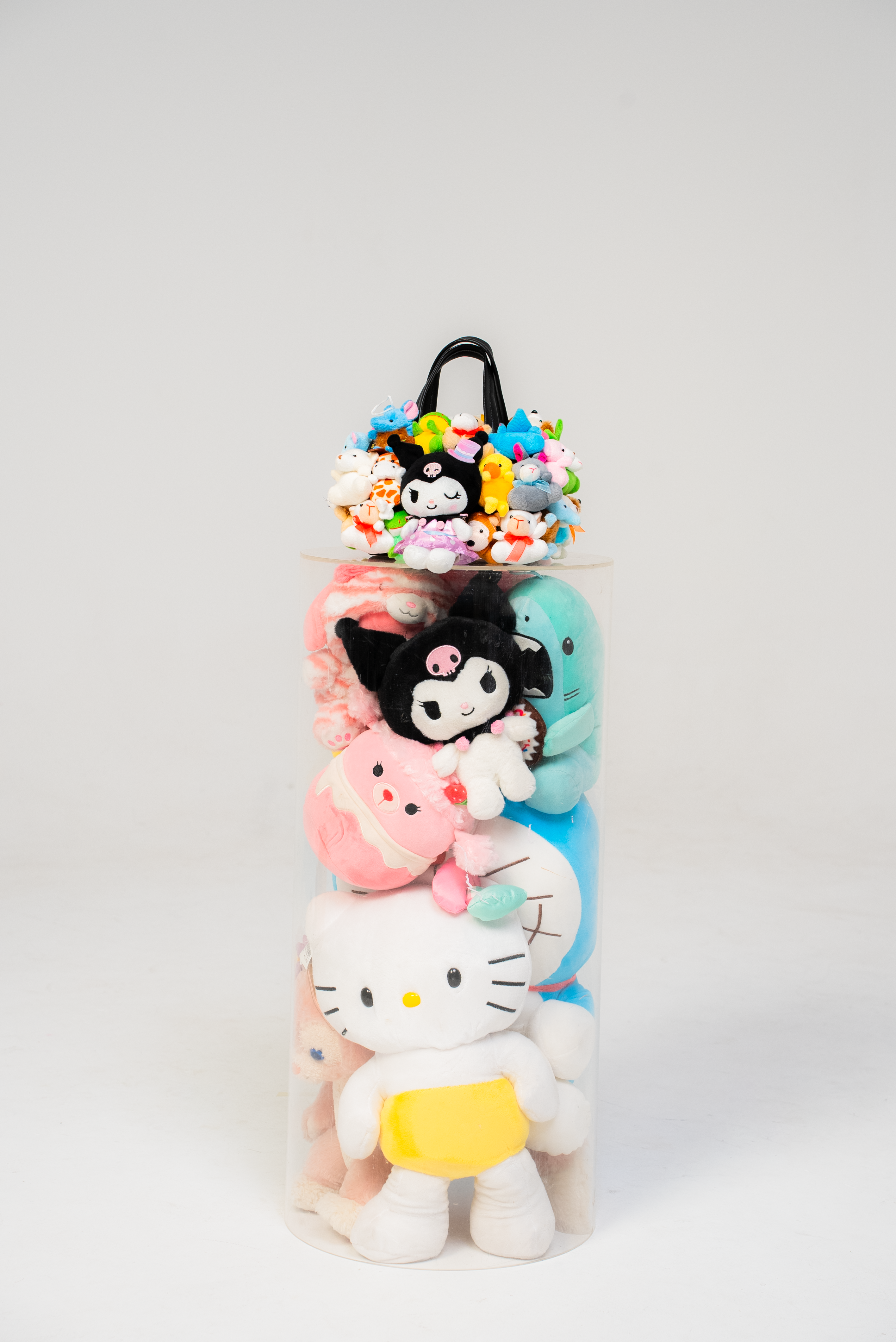 HERA plush bag inspired by Labubu, Pop Mart, Sanrio characters, and collectible plush fashion
